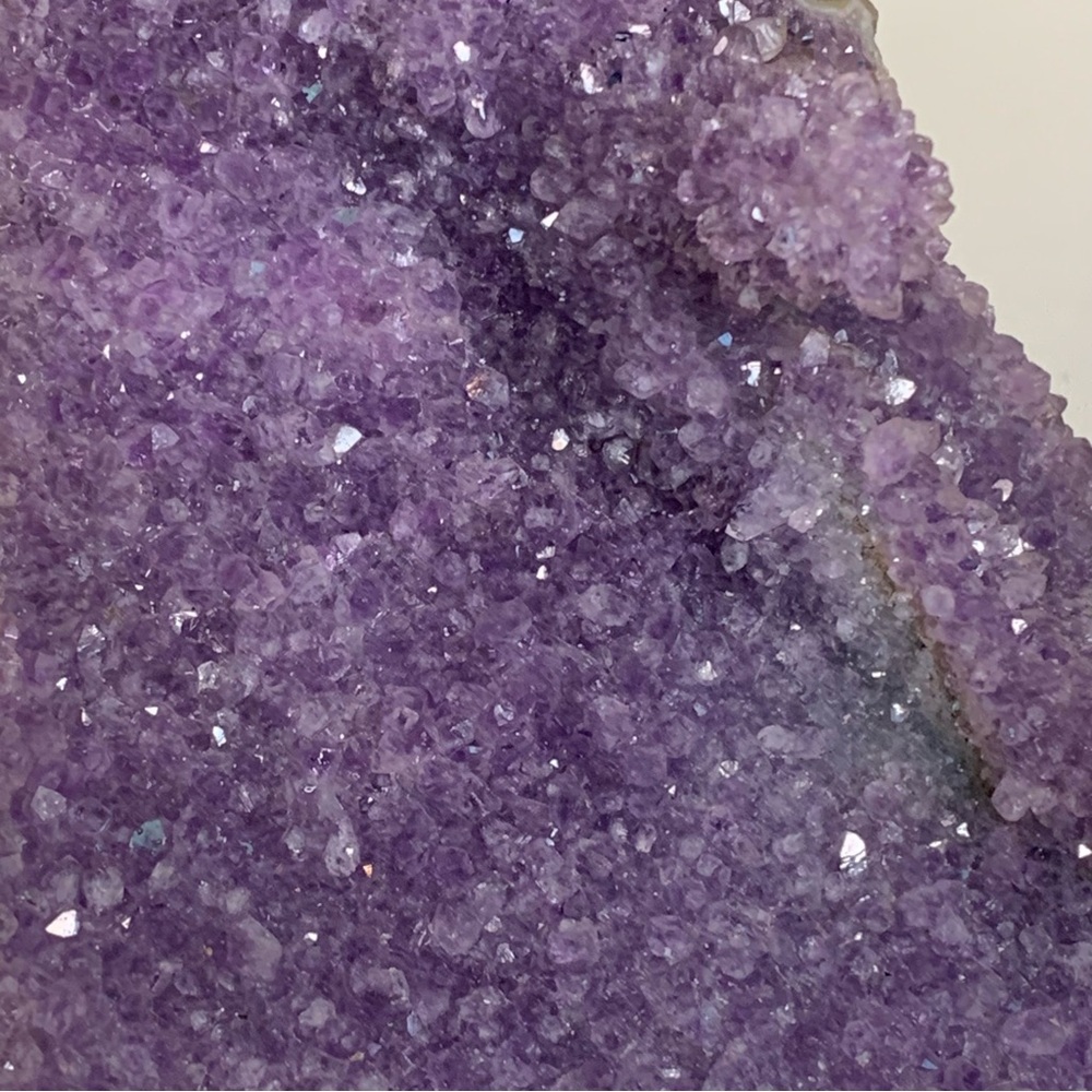 Large Purple Amethyst Crystal Cluster Geode Uruguay Cathedral Gemstone 4.75"x4.5 - Picture 10 of 16